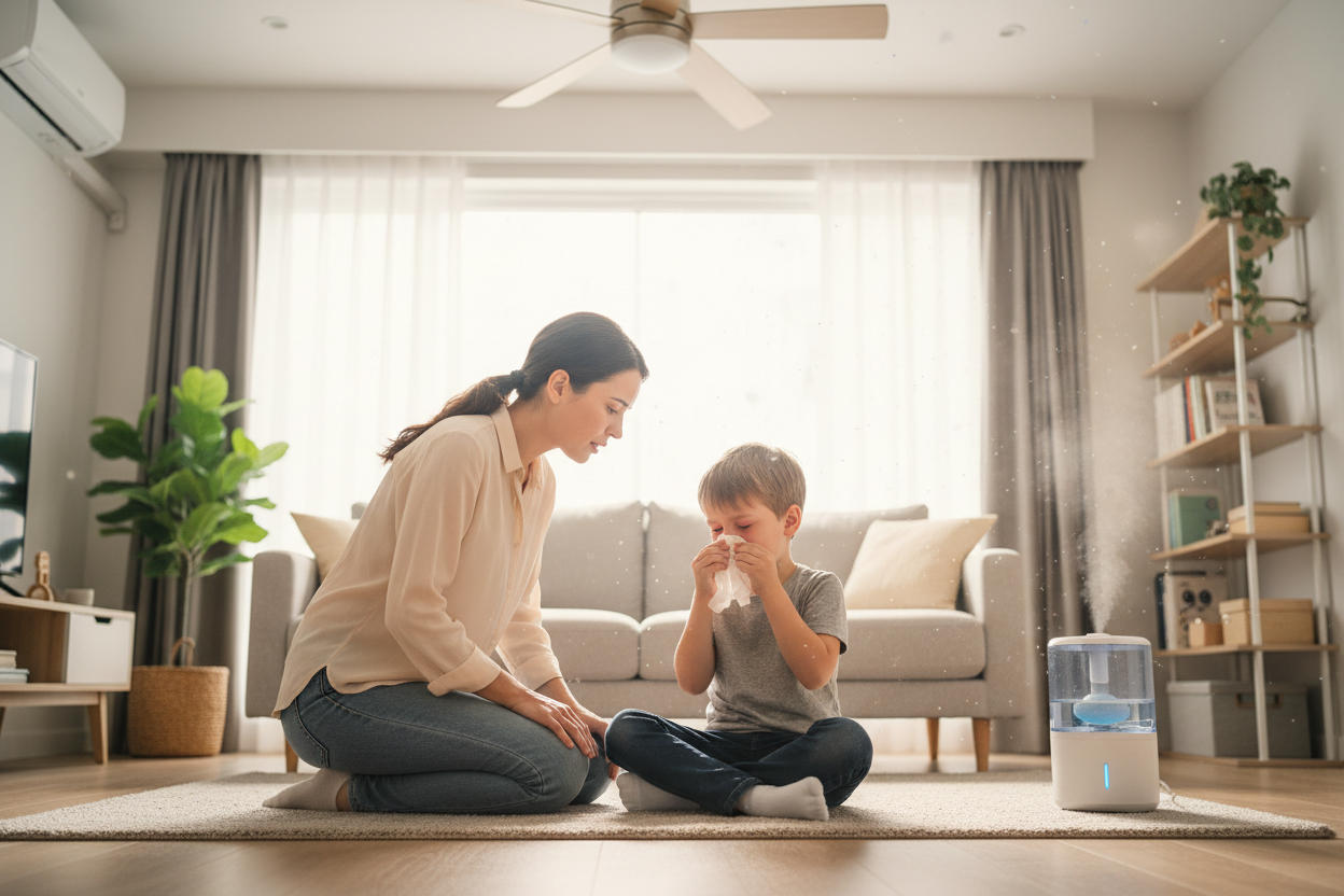 El aire de tu casa puede estar enfermando a tus hijos