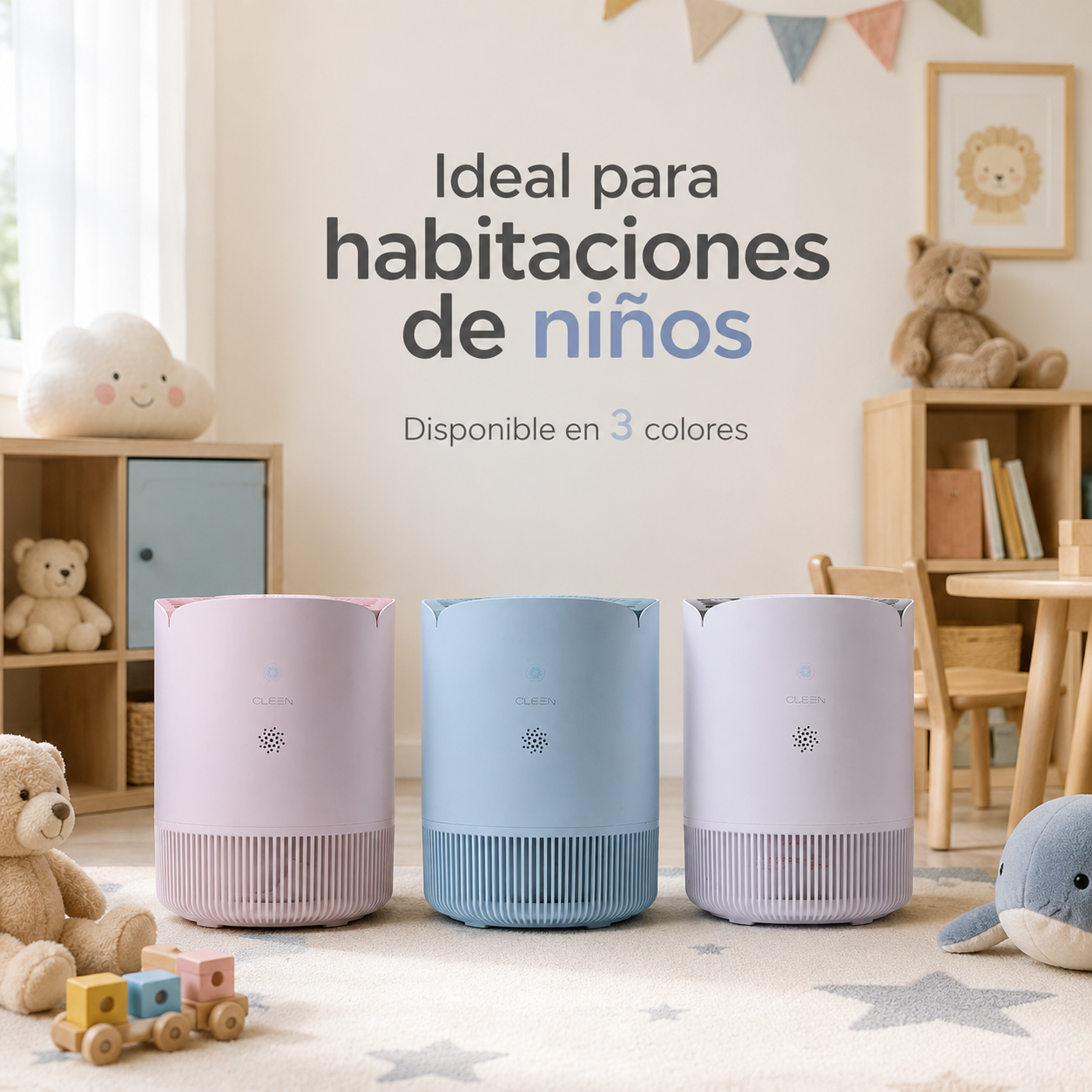 Purificador de Aire HEPA H13 para Niños | CLEEN Kids